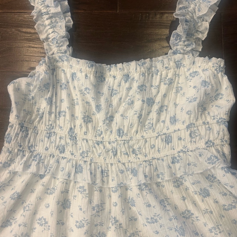 Altar'd State White and Blue Floral Dress - Picture 5 of 5